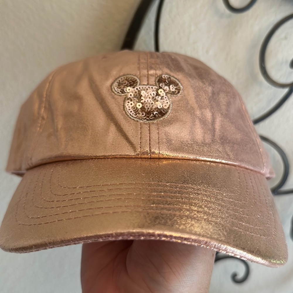 Disney Rose Gold Hat in Exceptional Condition